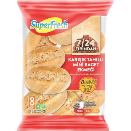 Superfresh Karışık Tahıllı Mini Baget Ekmeği 300 Gr