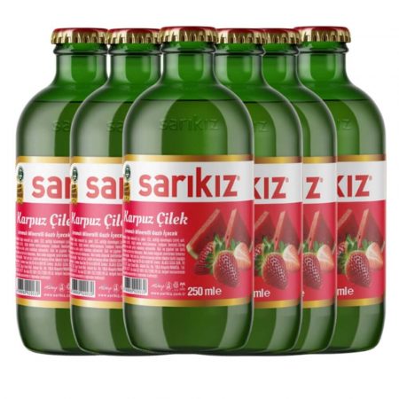 Sarıkız Karpuz Çilek Aromalı Soda 6'lı