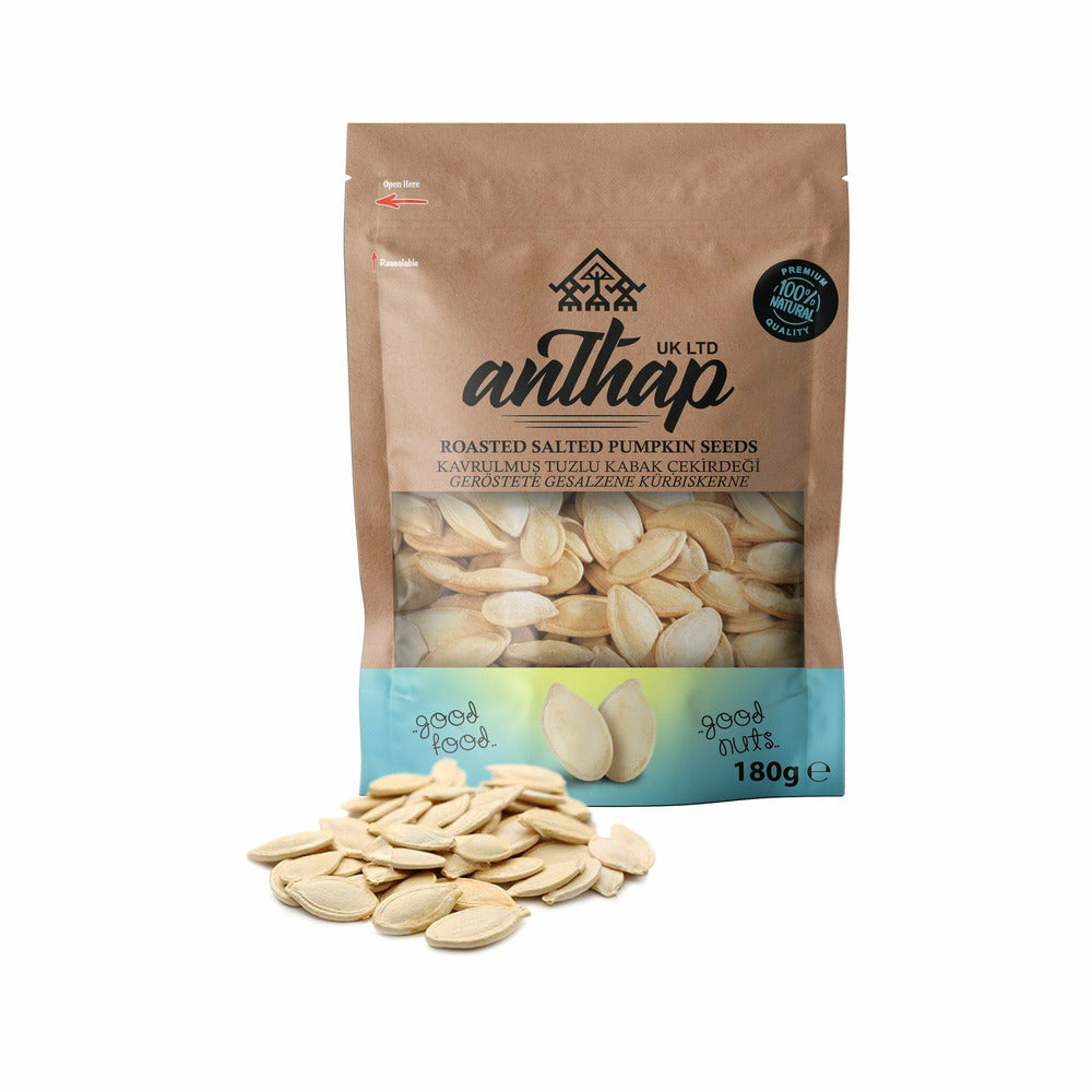 Anthap Salted White Pumpkin Seeds 150 gr_63075c821a59a.jpeg Anthap Salted White Pumpkin Seeds 150 gr - Image 1