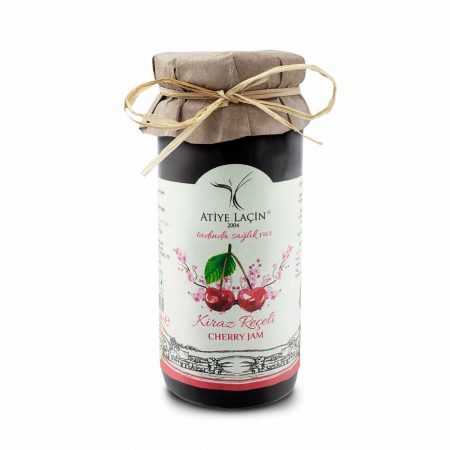Atiye Laçin Cherry Jam Homemade Natural  (Kiraz Reçeli Ev Yapımı Dogal ) 250 Gr
