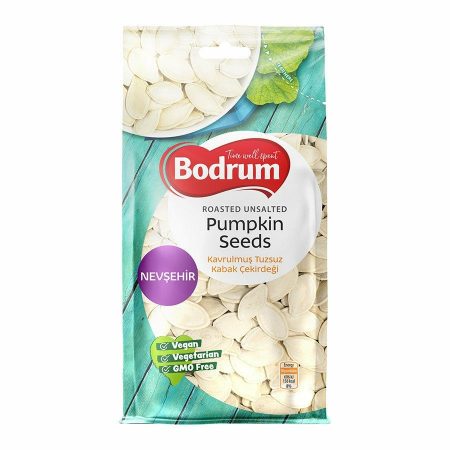 Bodrum Pumpkin Seeds Roasted Unsalted Nevsehir (Tuzsuz Kabak Cekirdegi) 200g