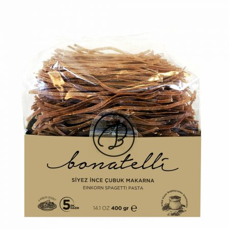 Bonatelli Siyez Ince Cubuk Makarna (Einkorn Spagetti Pasta) 400 Gr