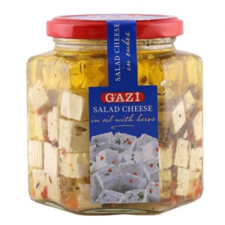 Gazi Salad Cheese Feta Cubes In Oil 375g