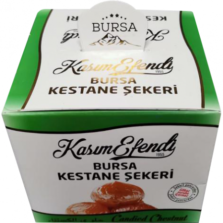 Kasim Efendi Bursa Kestane Şekeri 700 gr (Chestnut Candy)