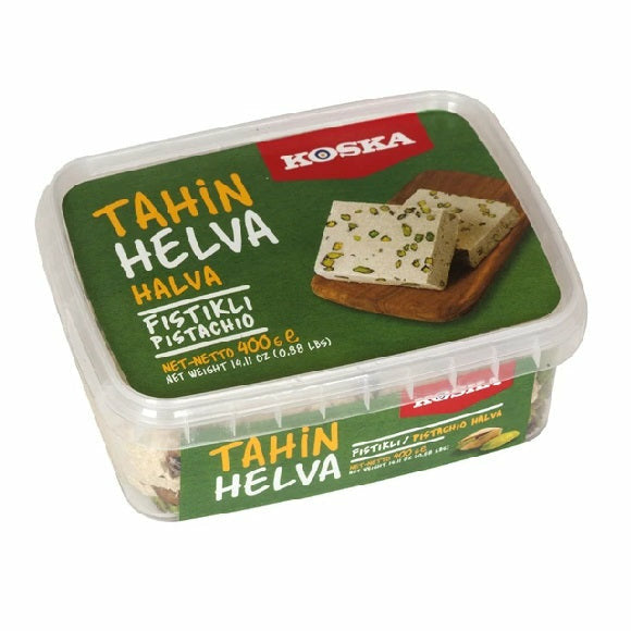 Koska Halva with Pistachio (Fistikli Helva) 400g_630757ac938a7.jpeg Koska Halva with Pistachio (Fistikli Helva) 400g - Image 1