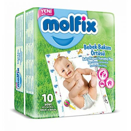 Molfix Baby Diaper Changing Mat (60cm*60cm) 10 Pcs