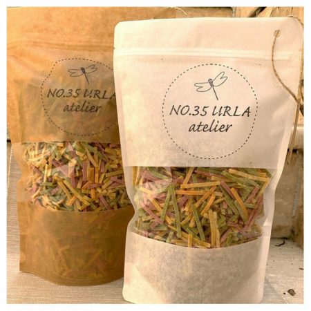 No35 Urla Homemade Natural Vegetable Noodle Beetroot, Carrot & Spinach (Ev Yapımı Doğal Sebzeli Erişte Pancar, Havuc & Ispanak) 500g