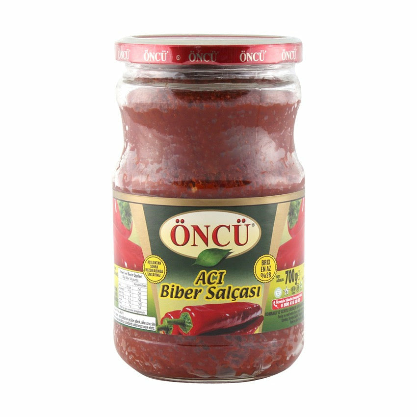 Oncu Pepper Paste Hot Jar 700gr_63075612405d6.jpeg Oncu Pepper Paste Hot Jar 700gr - Image 1