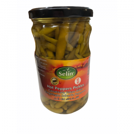 Selin Hot Peppers Pickles (Canakkale Yakan Biber Tursusu) 580g