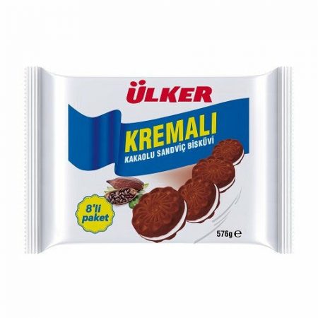 Ulker Kremali Biscuit Cocoa 8 Pack 576 gr